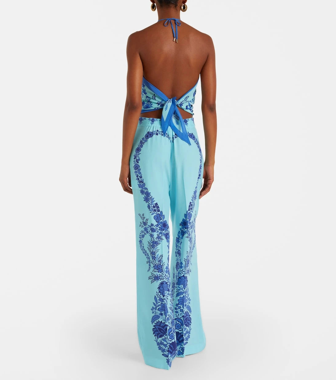 Etro - Floral silk straight pants