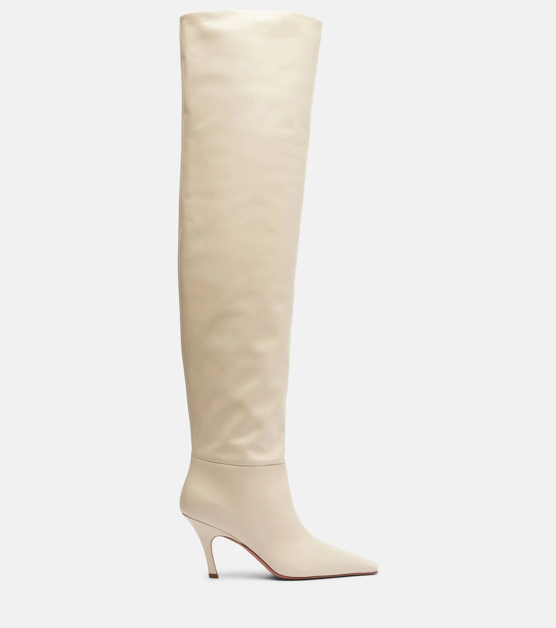 Amina Muaddi - Jamie 80 leather over-the-knee boots