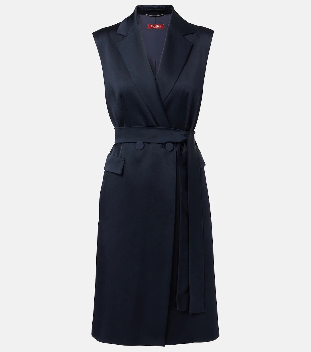 Max Mara - Afgano belted satin jacket