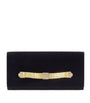 Bvlgari Black Velvet Tubogas Clutch Bag