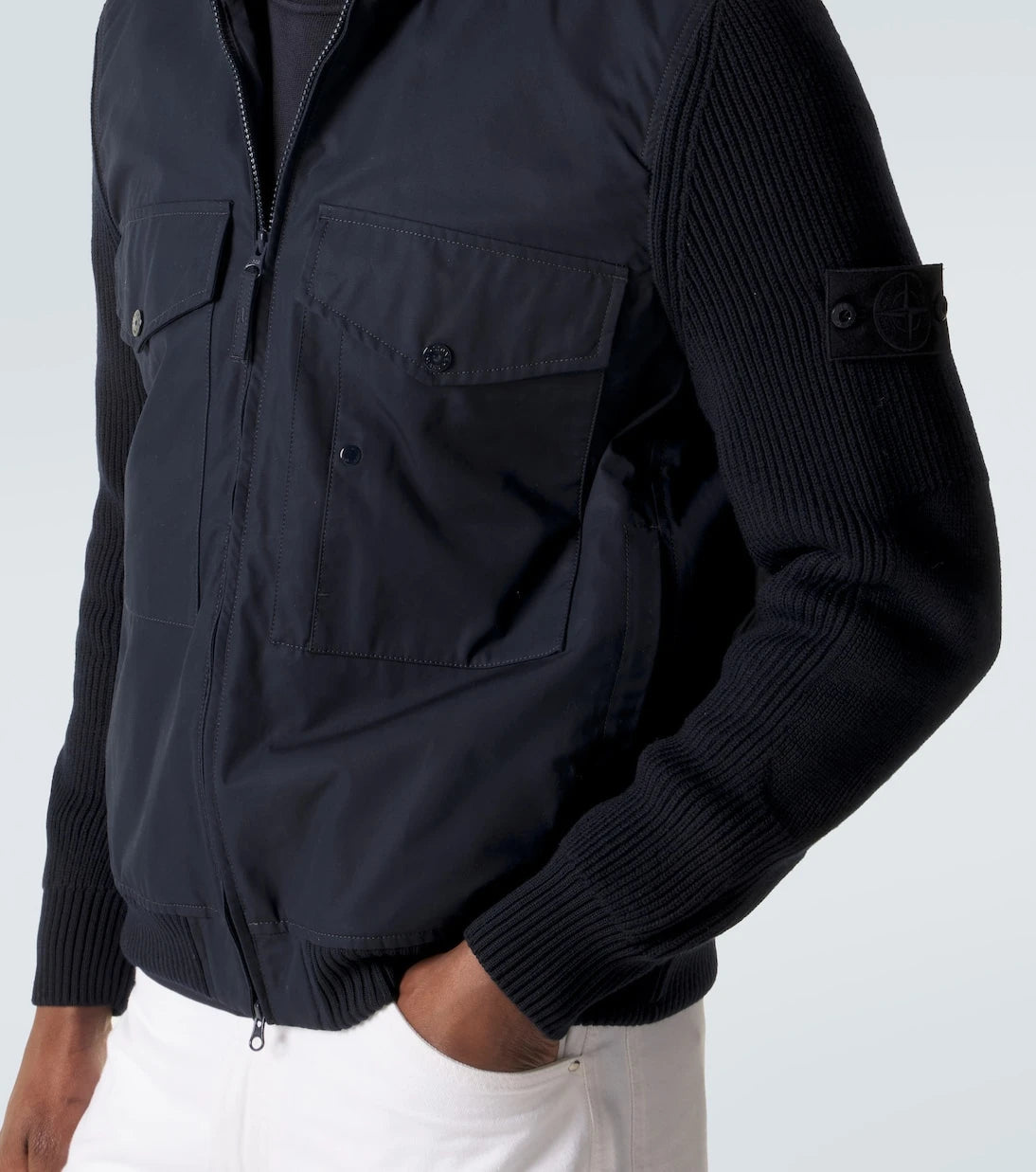 Stone Island - Compass cotton bomber jacket