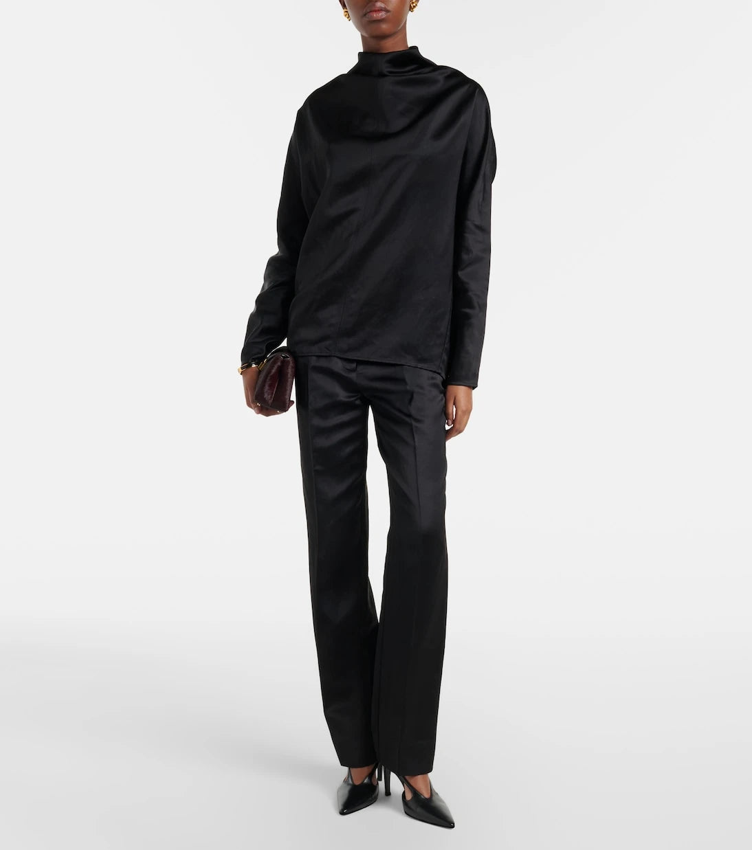 Toteme - Draped satin blouse
