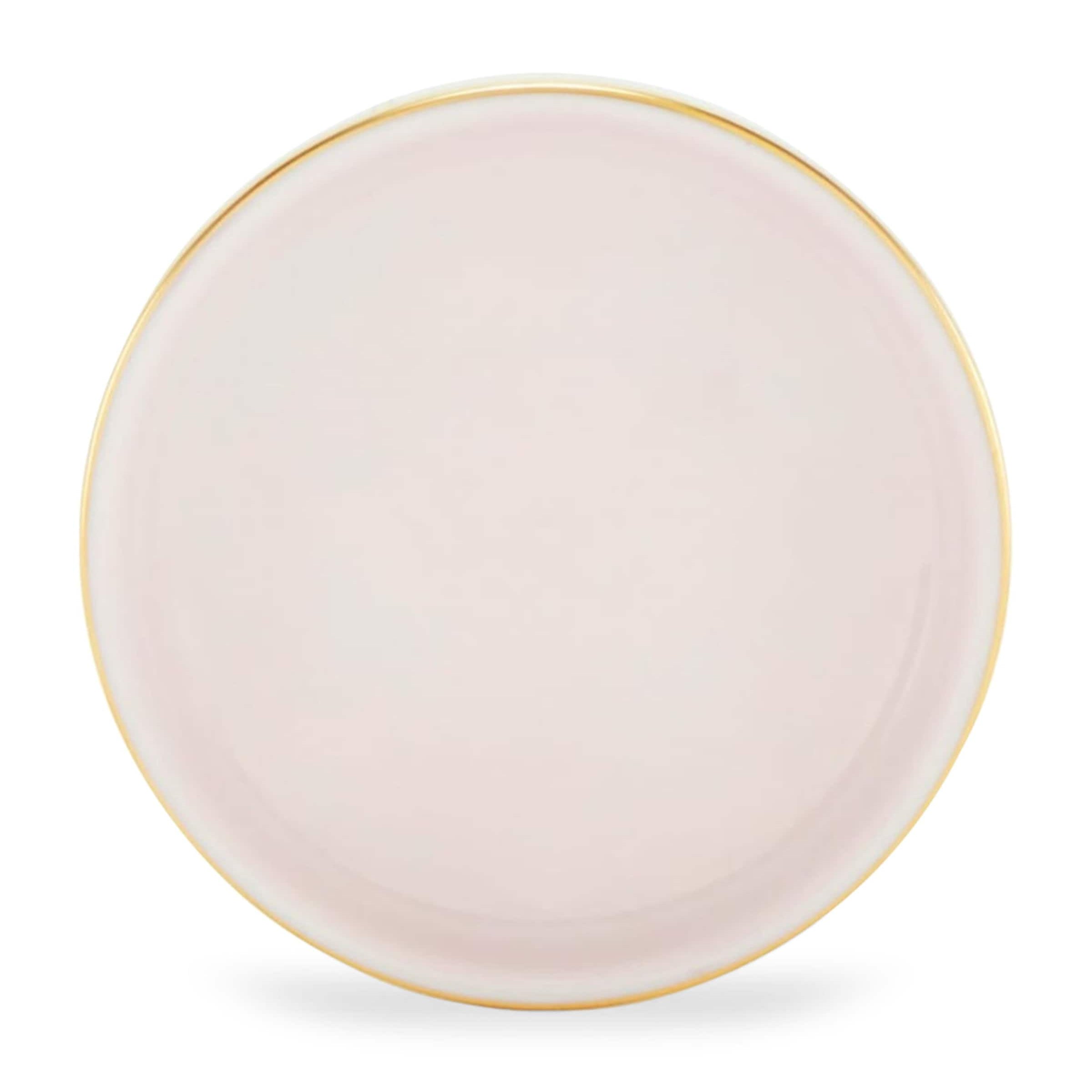 GINORI 1735 Porcelain Colonna Diva Rosa Butter Dish (10cm)