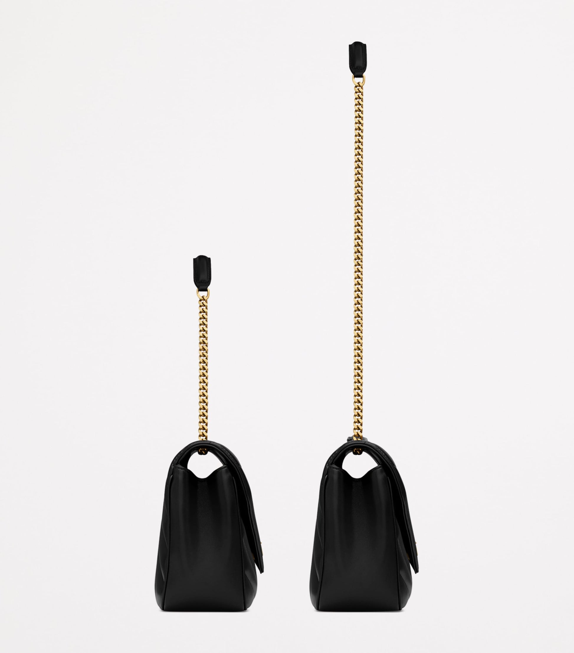 Saint Laurent Black Medium Loulou Shoulder Bag