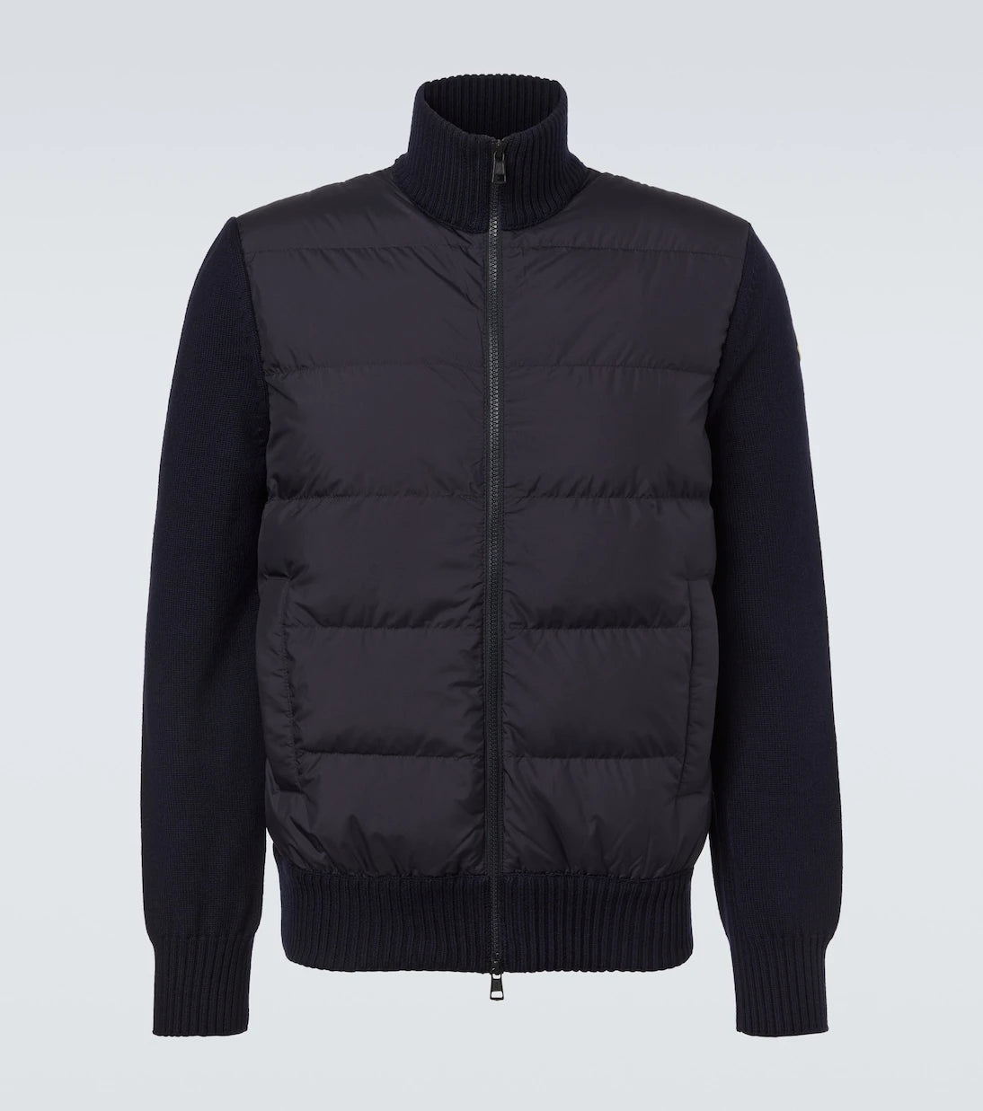 Moncler - Down-paneled wool cardigan