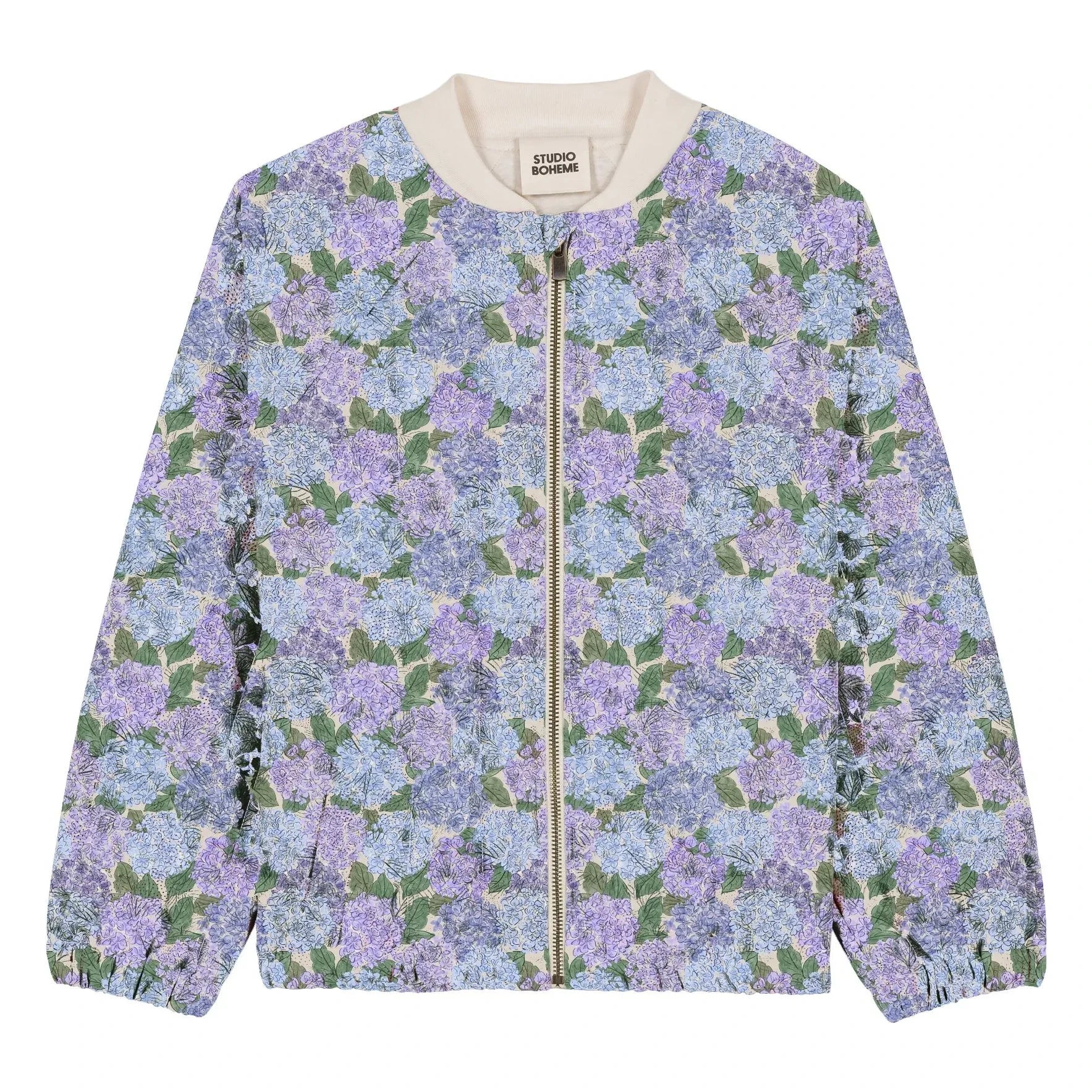 Studio Bohème - Léon Flowers Organic Cotton Bomber | Lilac