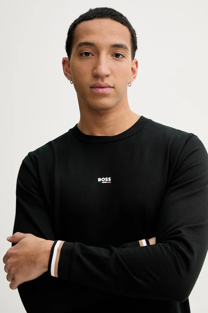 Домашен суичър от памук BOSS Iconic Sweatshirt