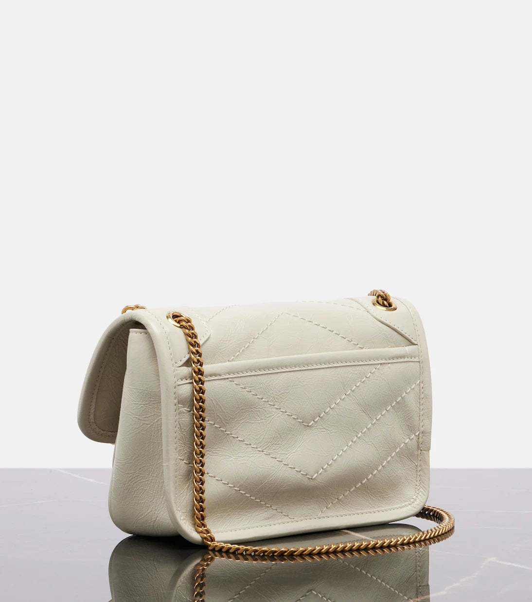 Saint Laurent - Niki Cassandre Mini leather shoulder bag