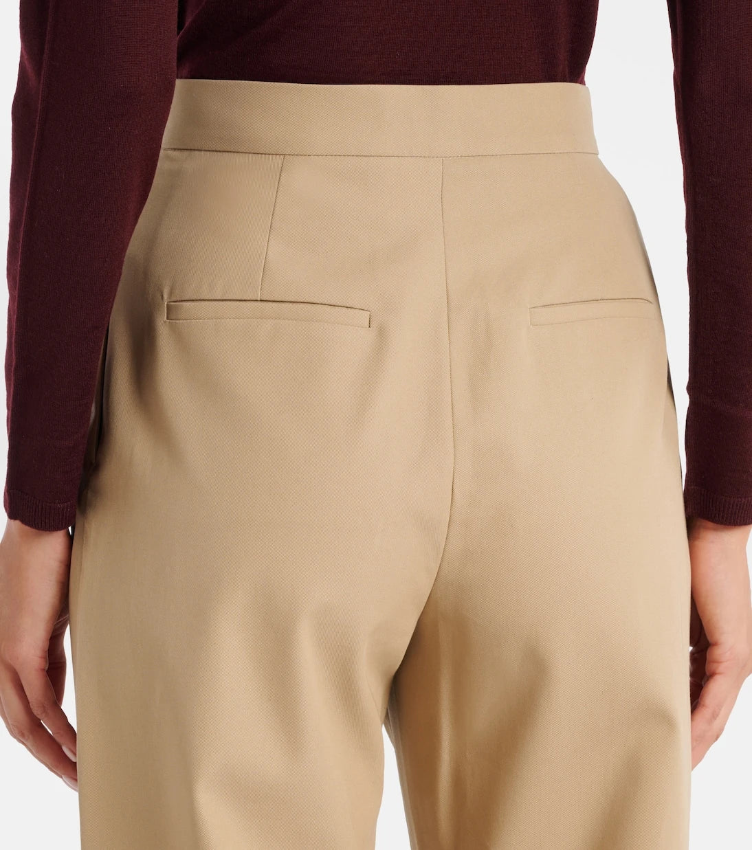 Max Mara - Dede pleated cotton slim pants