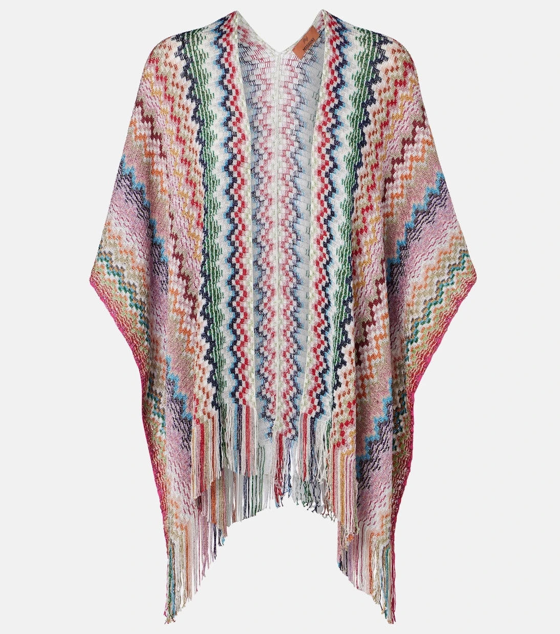 Missoni - بونشو بشراشيب بنمط متعرج