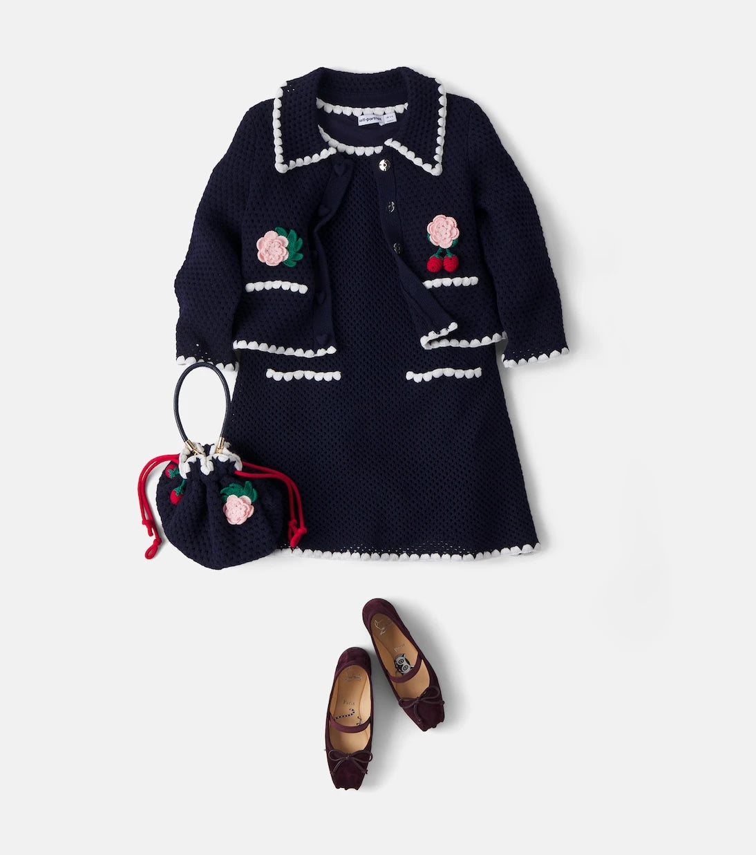 Self-Portrait Kids - Crochet cardigan