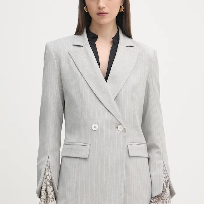 Haveone kadın çift düğmeli blazer ceket