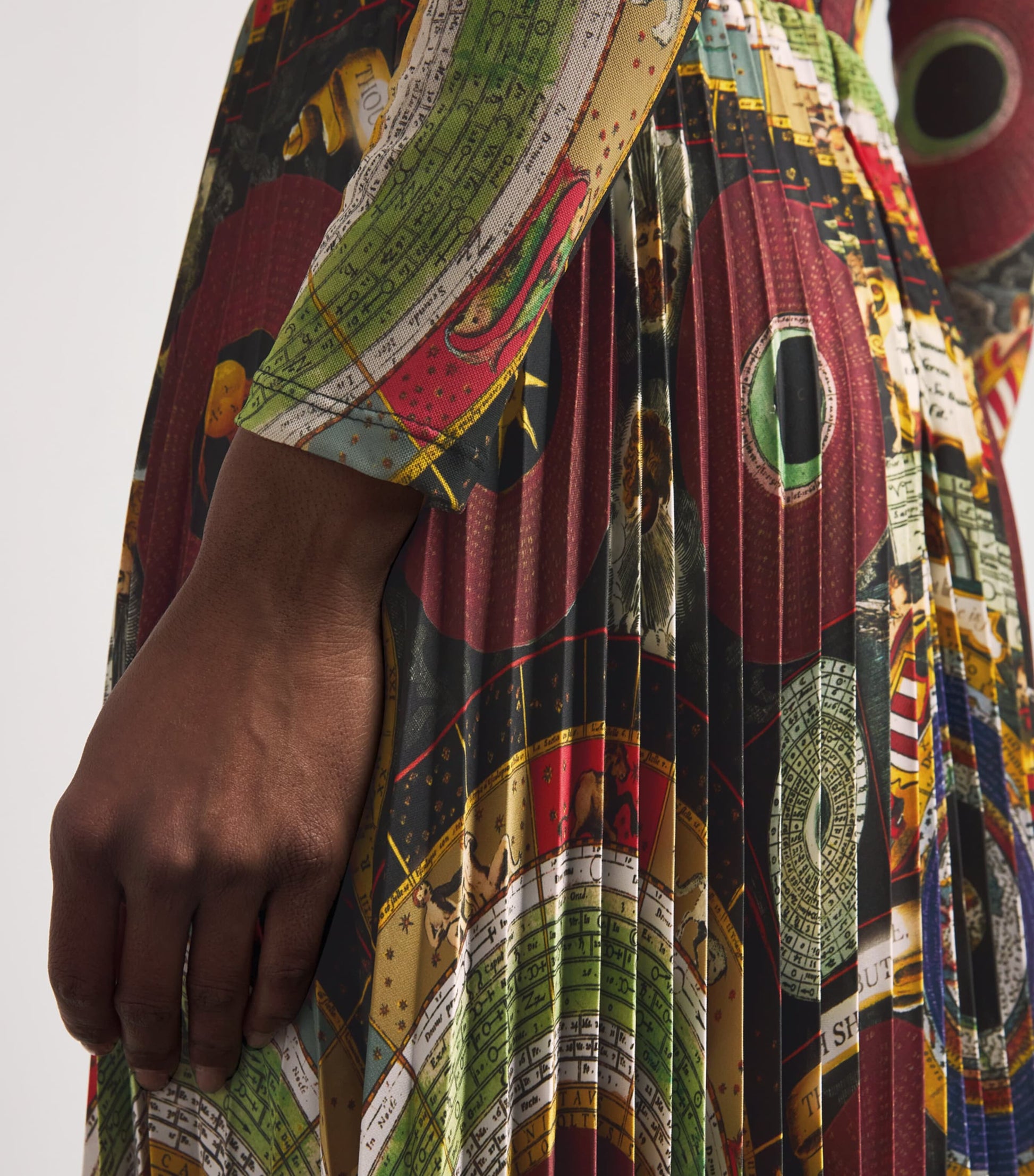 Alice+Olivia Multi Satin Ivey Maxi Dress