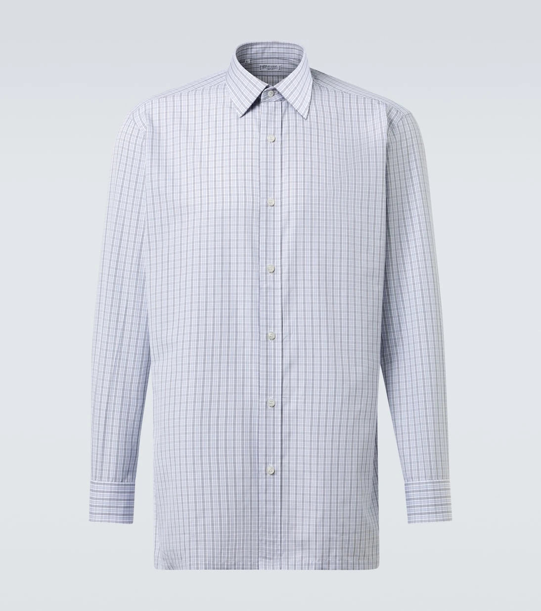 Charvet - Checked cotton poplin shirt