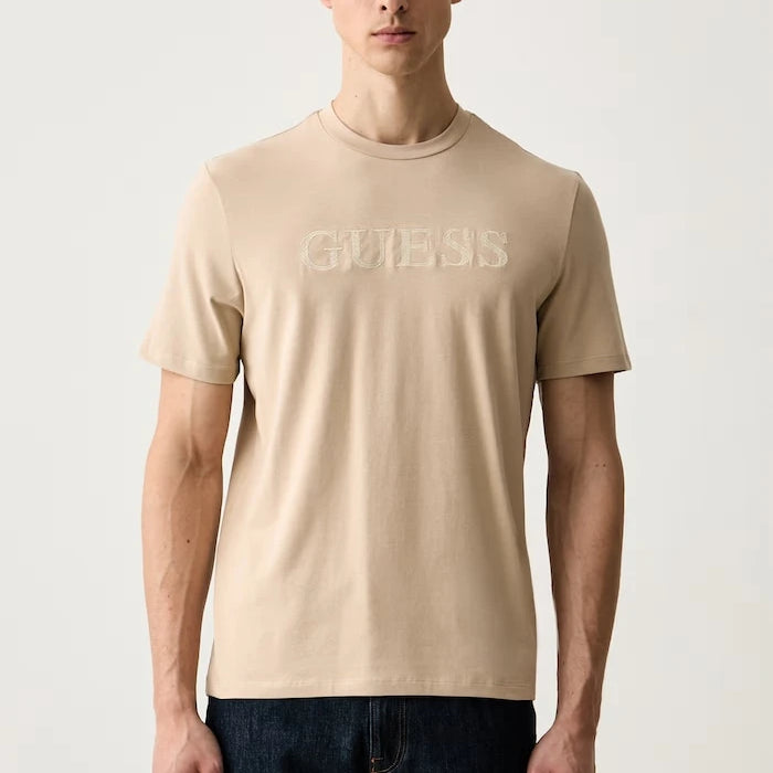 Guess erkek pamuklu elastanlı tişört PRAT