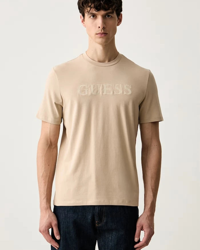 Guess erkek pamuklu elastanlı tişört PRAT
