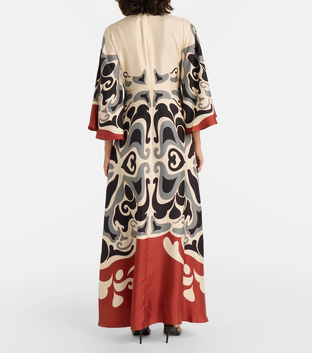 La DoubleJ - Phoenix Placée silk twill maxi dress