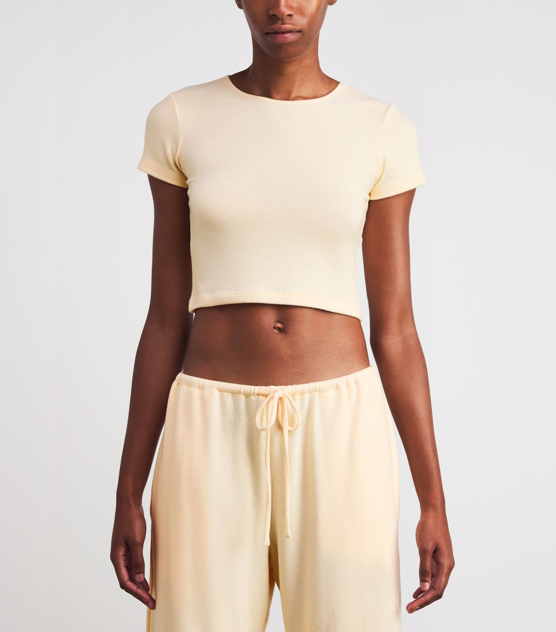 Yellow Lauren Cropped T-Shirt