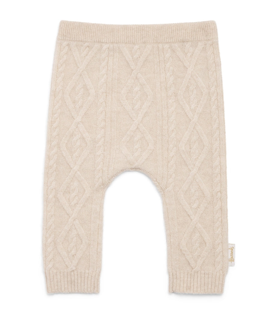Harrods Cashmere Cable-Knit Trousers (0-18 Months)