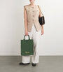 Green Medium Cotton Logo Tote Bag