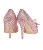 Pink Alia 85 Crystal Pumps