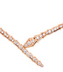 Rose Gold and Diamond Serpenti Viper Necklace