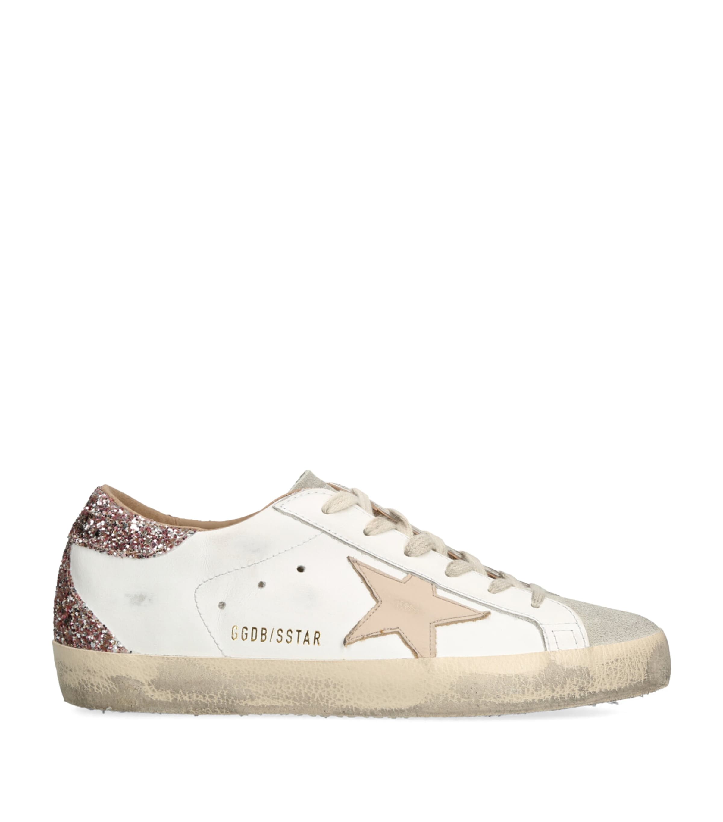 Golden Goose White Leather Super-Star Sneakers