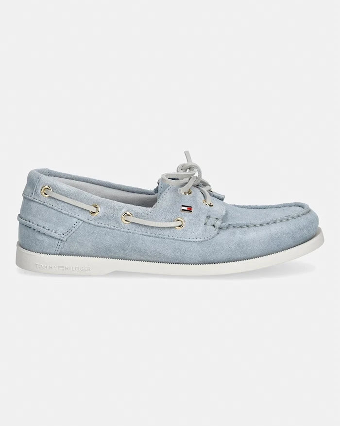 Tommy Hilfiger kadın süet mokasen HILFIGER SUEDE BOAT SHOE