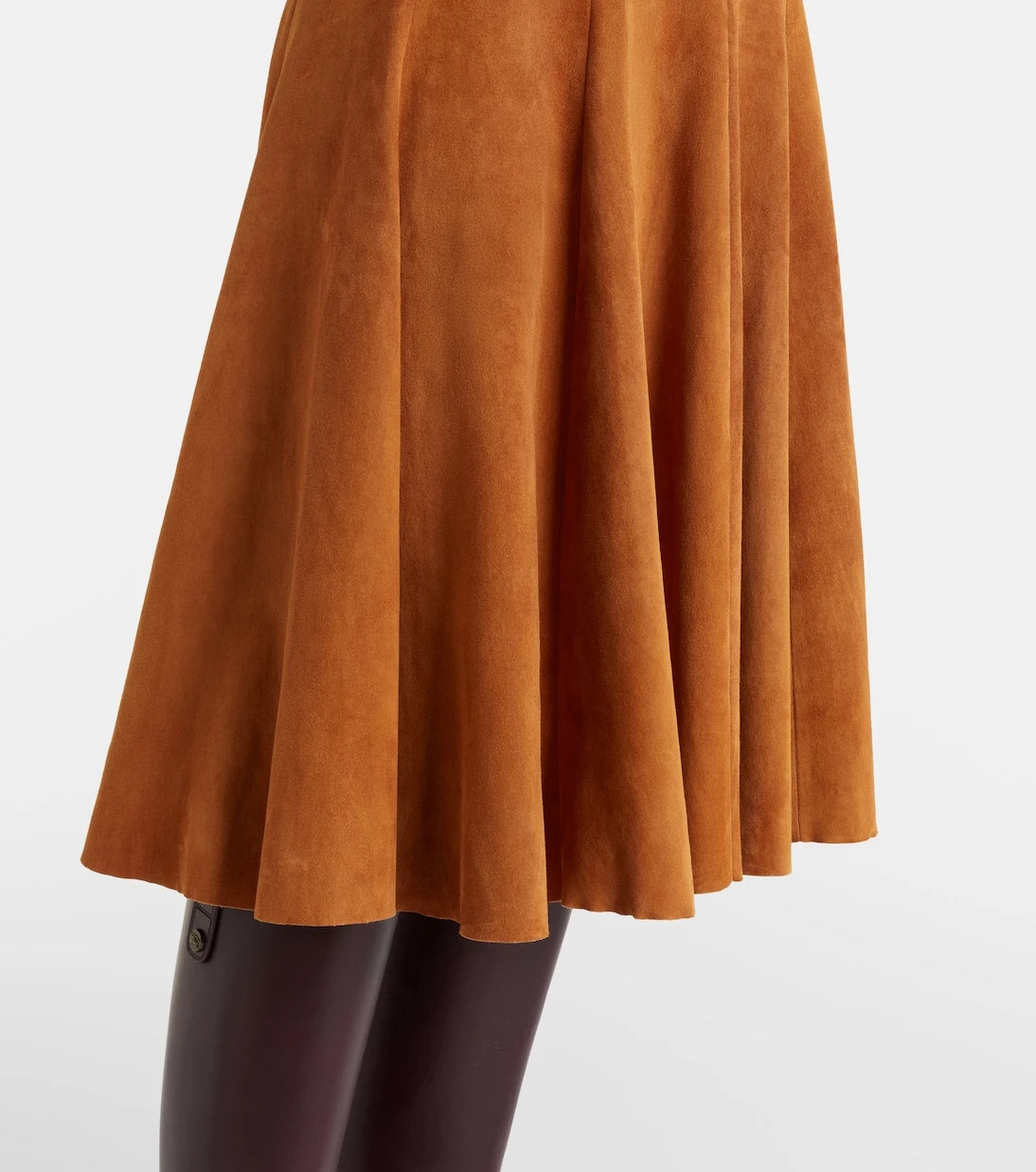 Stouls - Sabrina suede midi skirt