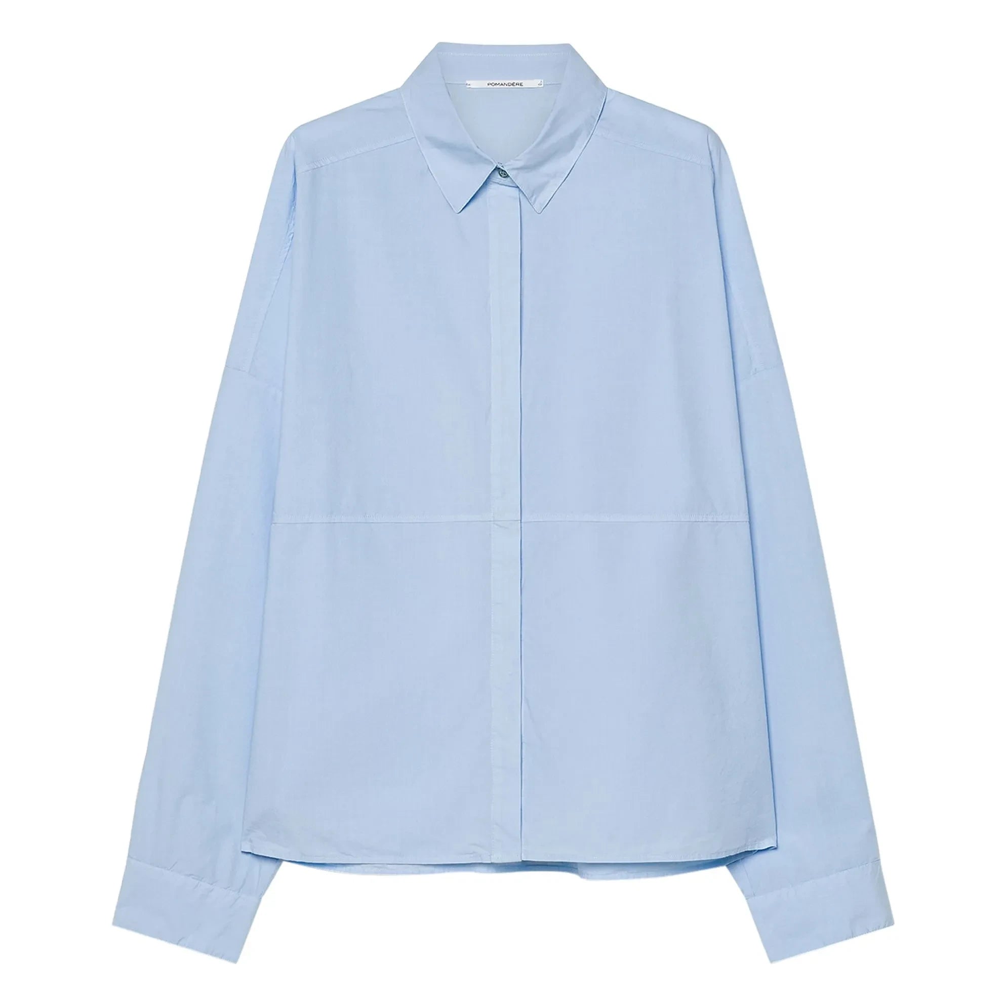 Pomandère - Cotton Poplin Shirt | Light blue