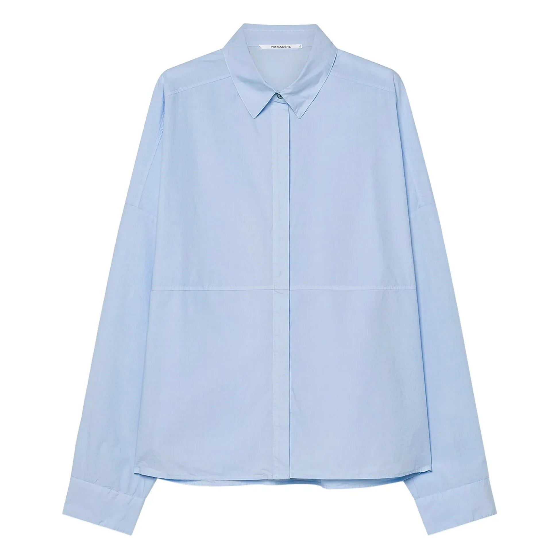 Pomandère - Cotton Poplin Shirt | Light blue