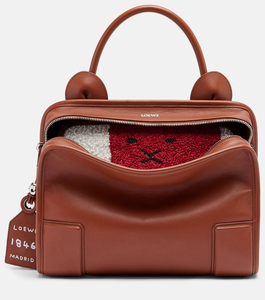 Loewe - Amazona 180 Lion Medium leather tote bag