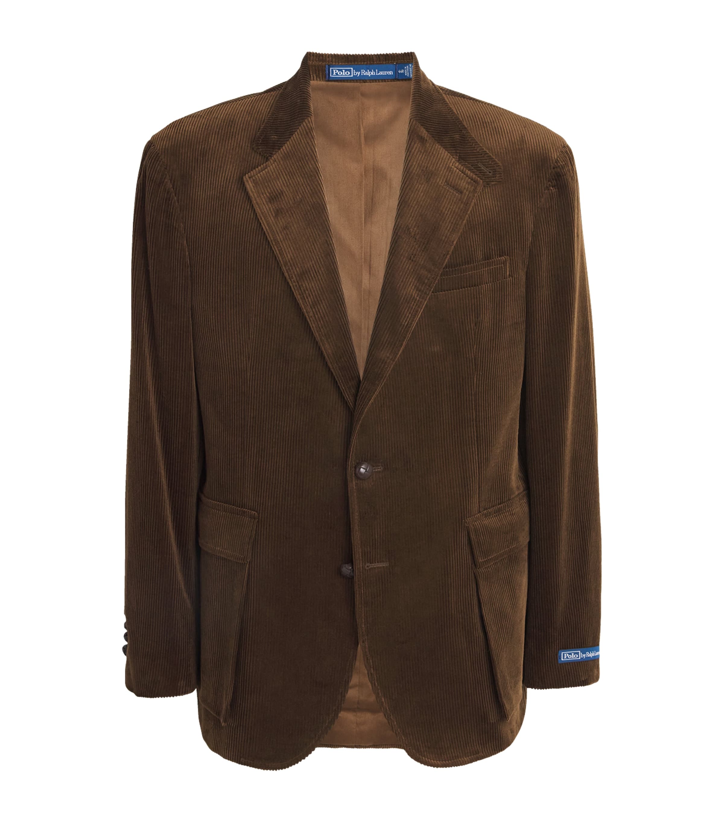 Polo Ralph Lauren Brown Corduroy Single-Breasted Blazer