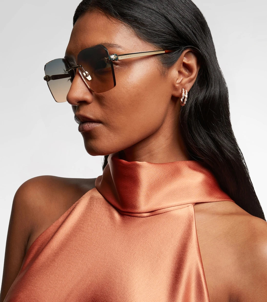 Bvlgari - Serpenti Forever köşeli güneş gözlüğü