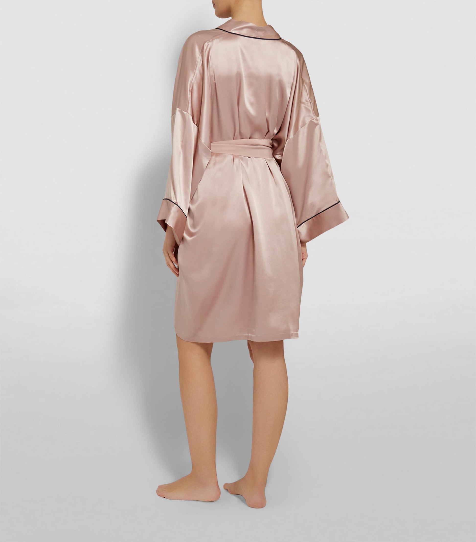 Olivia von Halle Pink Mimi Silk Robe