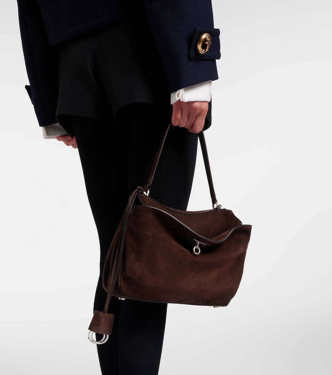 Balenciaga - Rodeo Small suede shoulder bag