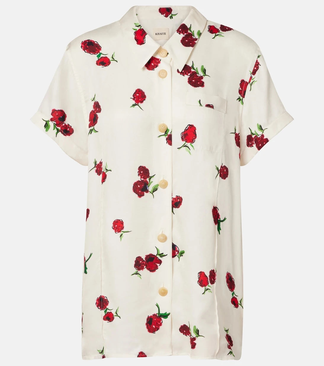 Khaite - Keefe printed twill shirt