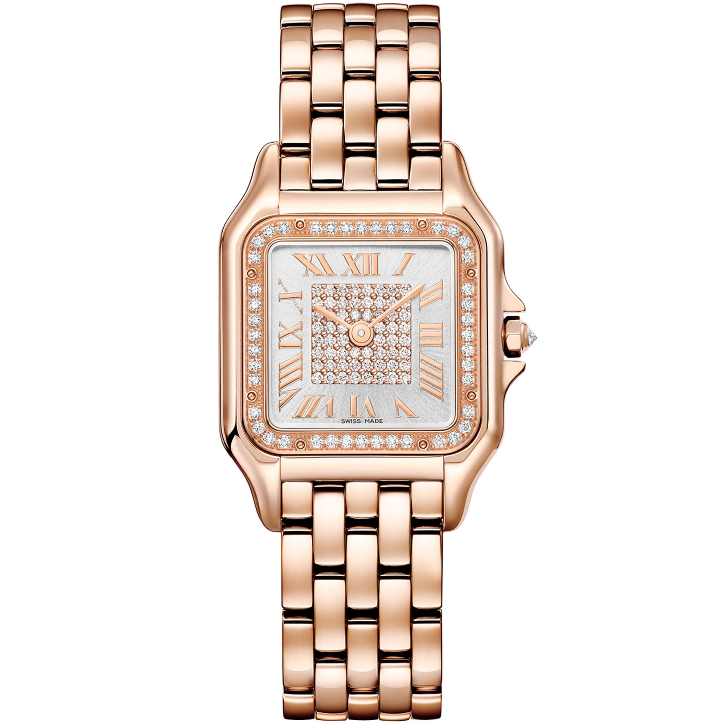 Medium Rose Gold and Diamond Panthère de Cartier Watch 27mm