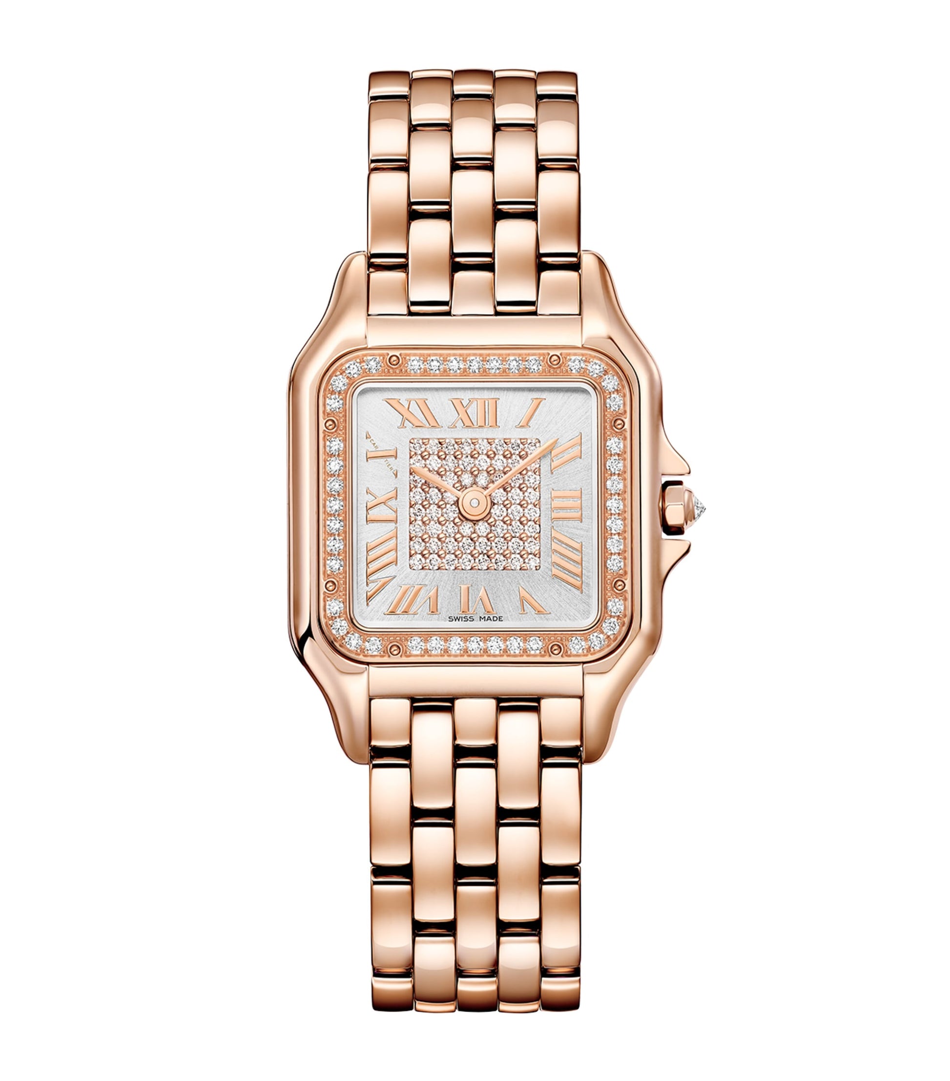 Medium Rose Gold and Diamond Panthère de Cartier Watch 27mm