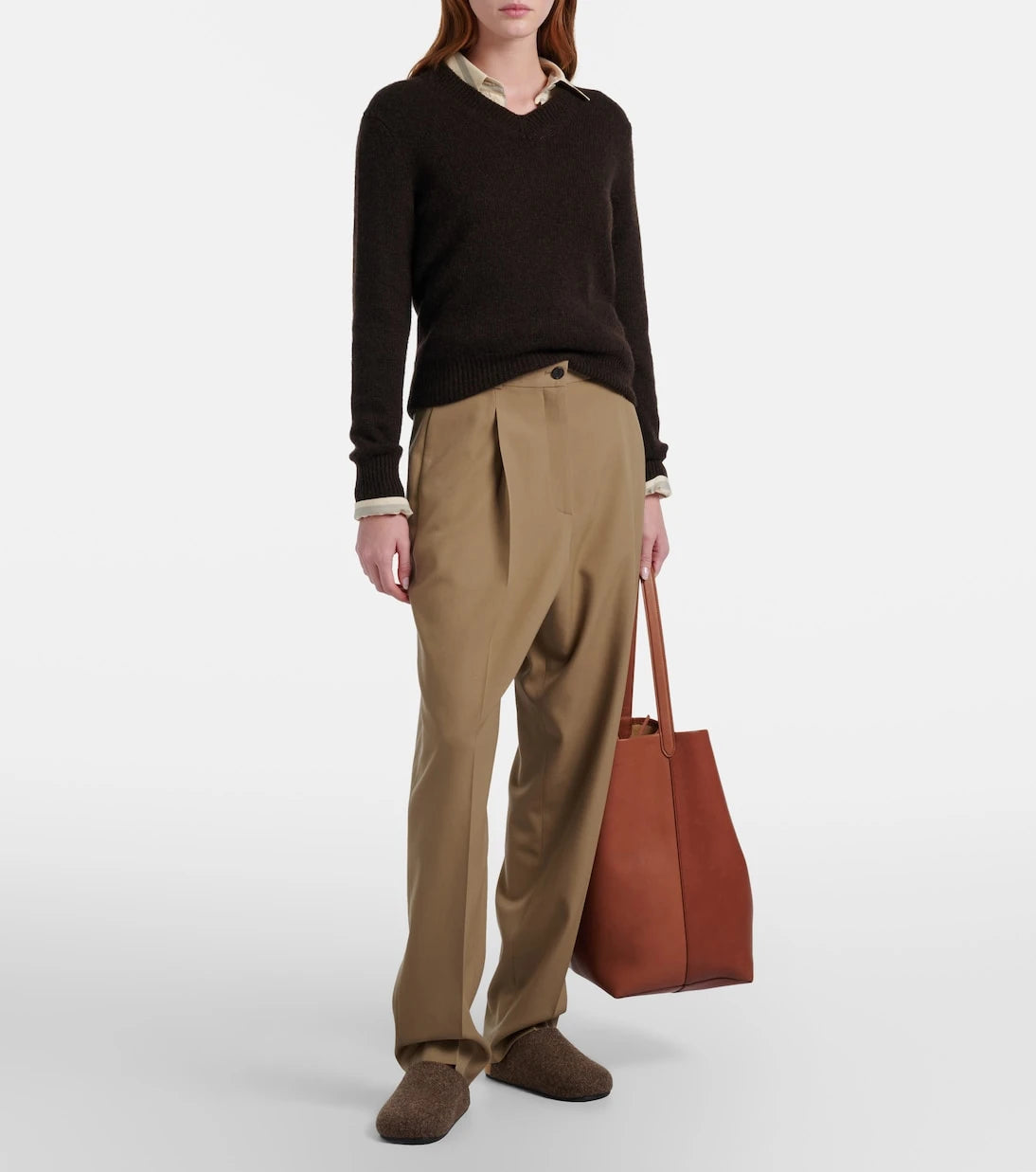 The Row - N/S Park Large leather tote bag