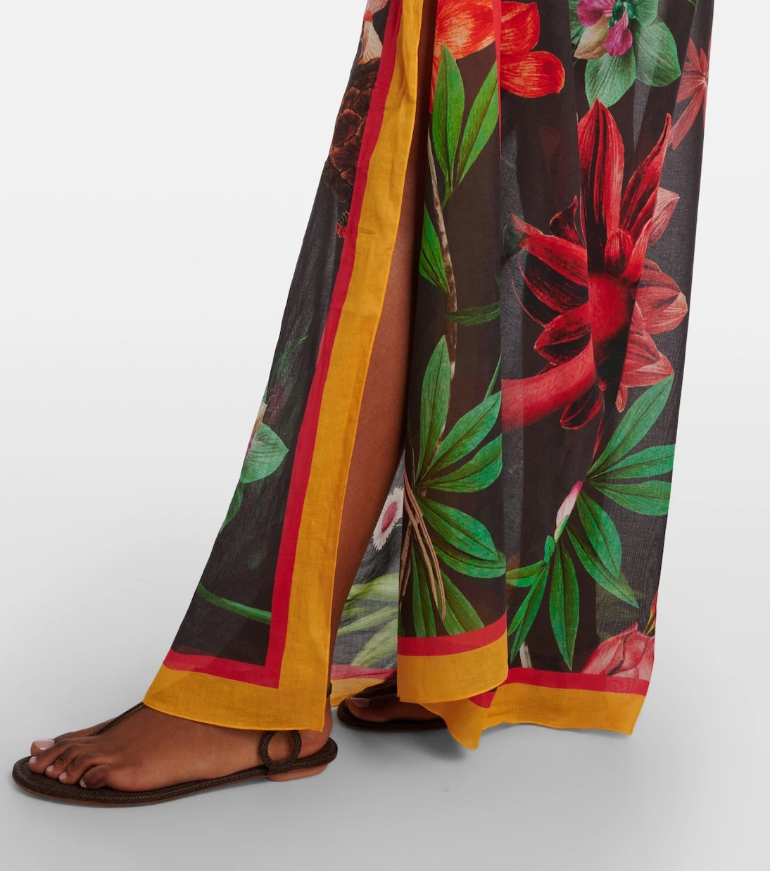 La DoubleJ - Zooflora Placée cotton beach cover-up