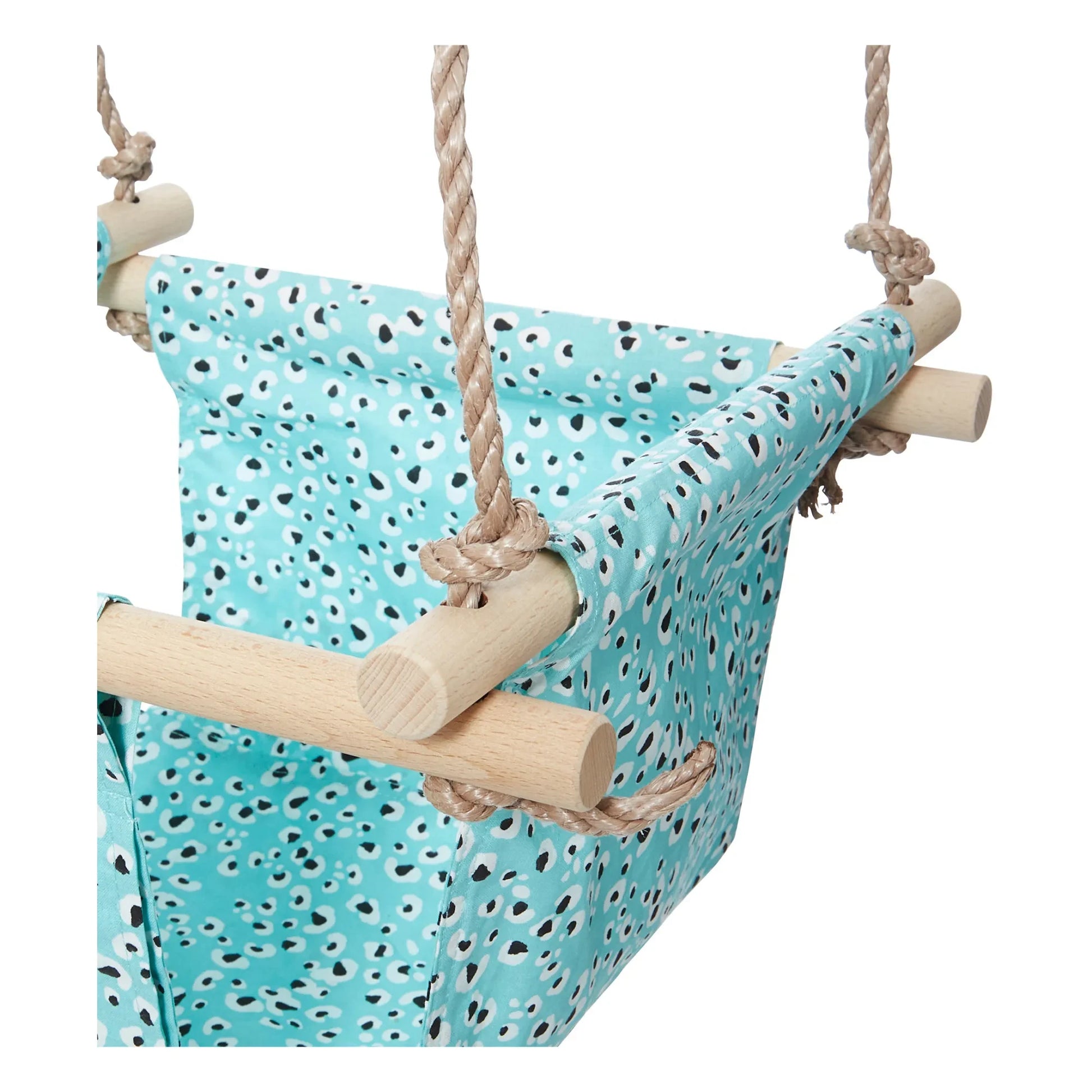 April Eleven - Leopard cotton baby swing