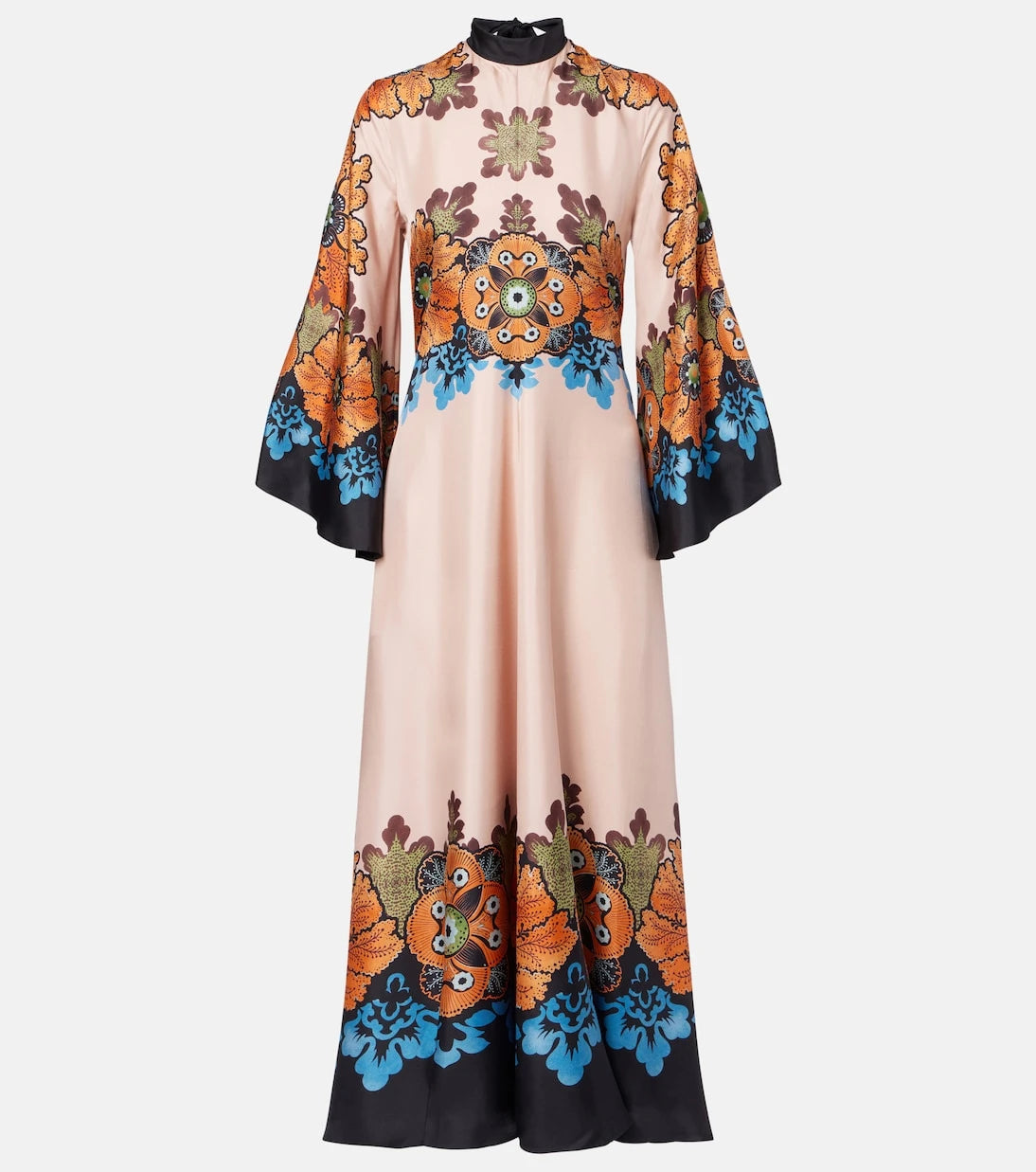 La DoubleJ - Magnifico floral silk maxi dress