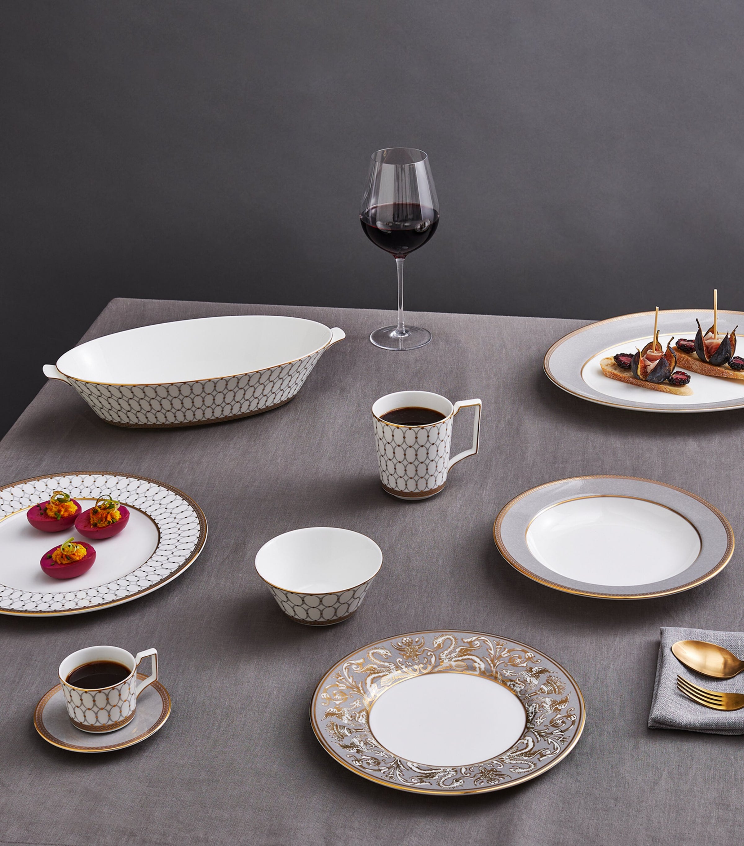 Renaissance Grey Serving Platter (36cm)