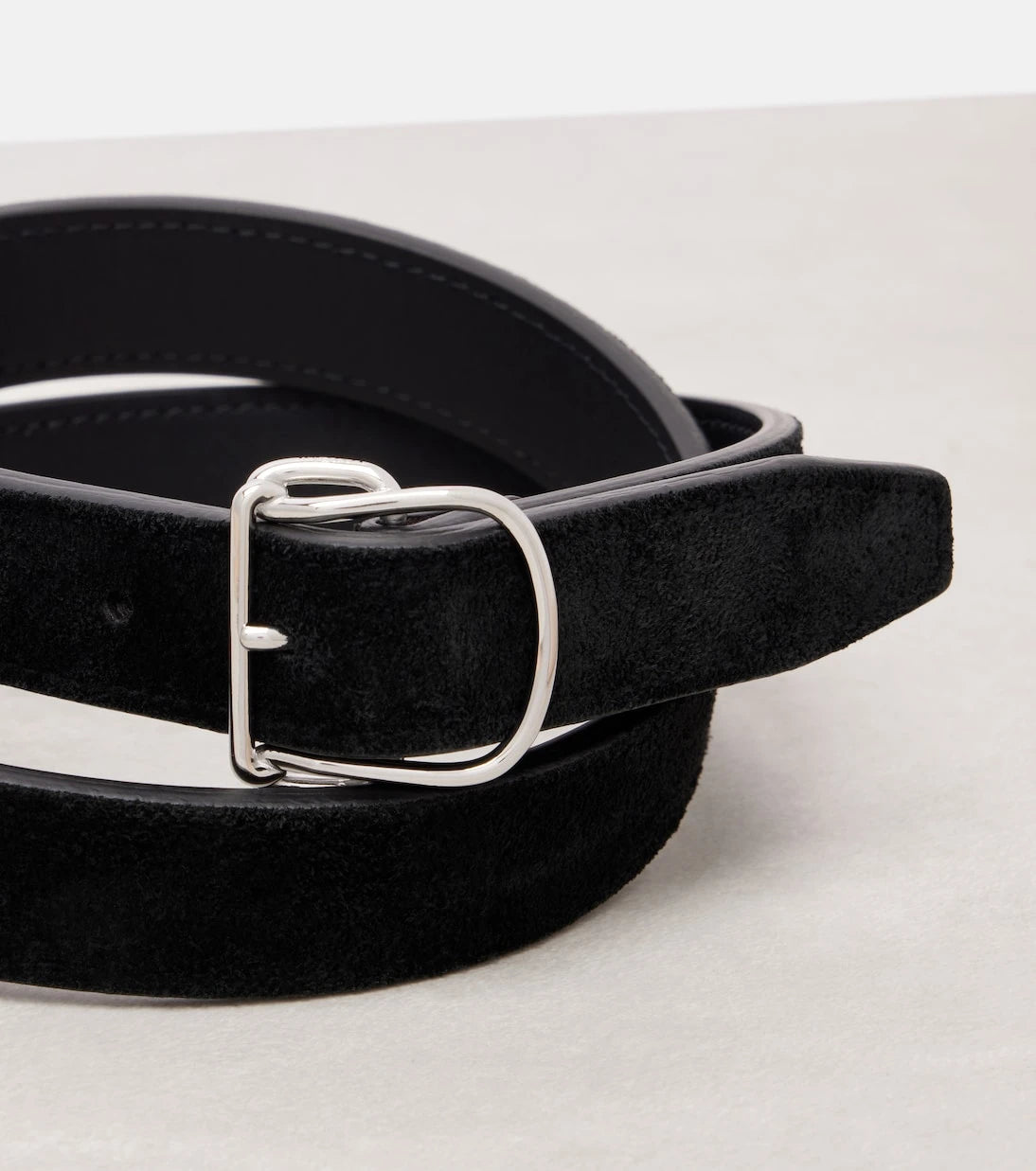 Toteme - Swirl suede belt