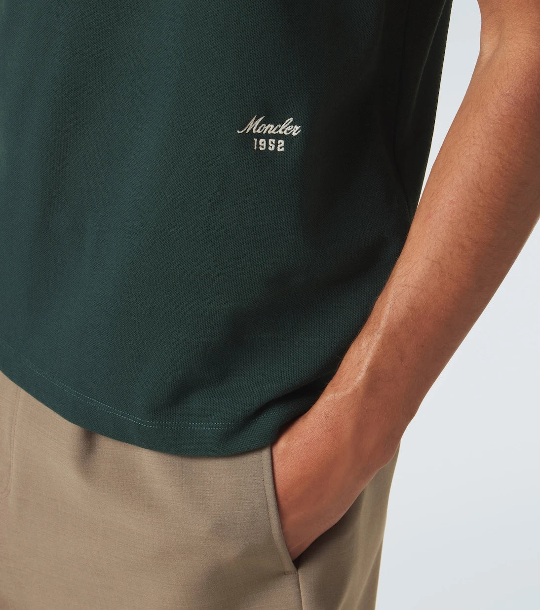 Moncler - Cotton piqué polo shirt