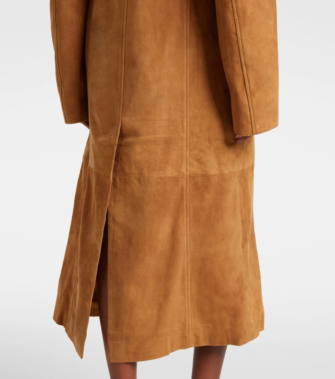 Rotate - Double-breasted suede coat