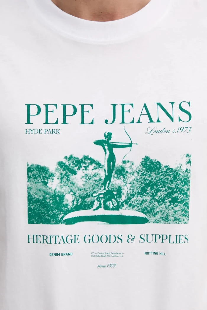 Памучна тениска Pepe Jeans PATCH