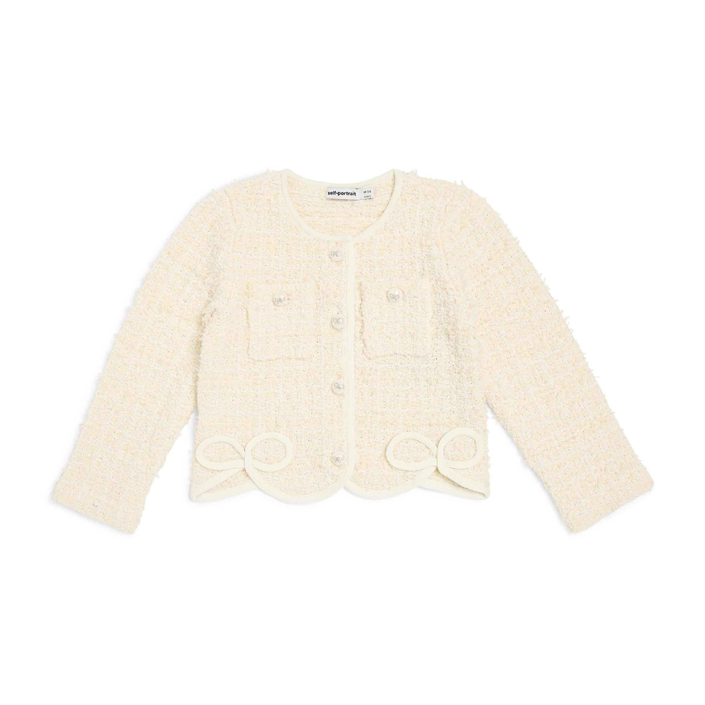 Self-Portrait Kids Tweed Sequinned Cardigan (3-12 Years)