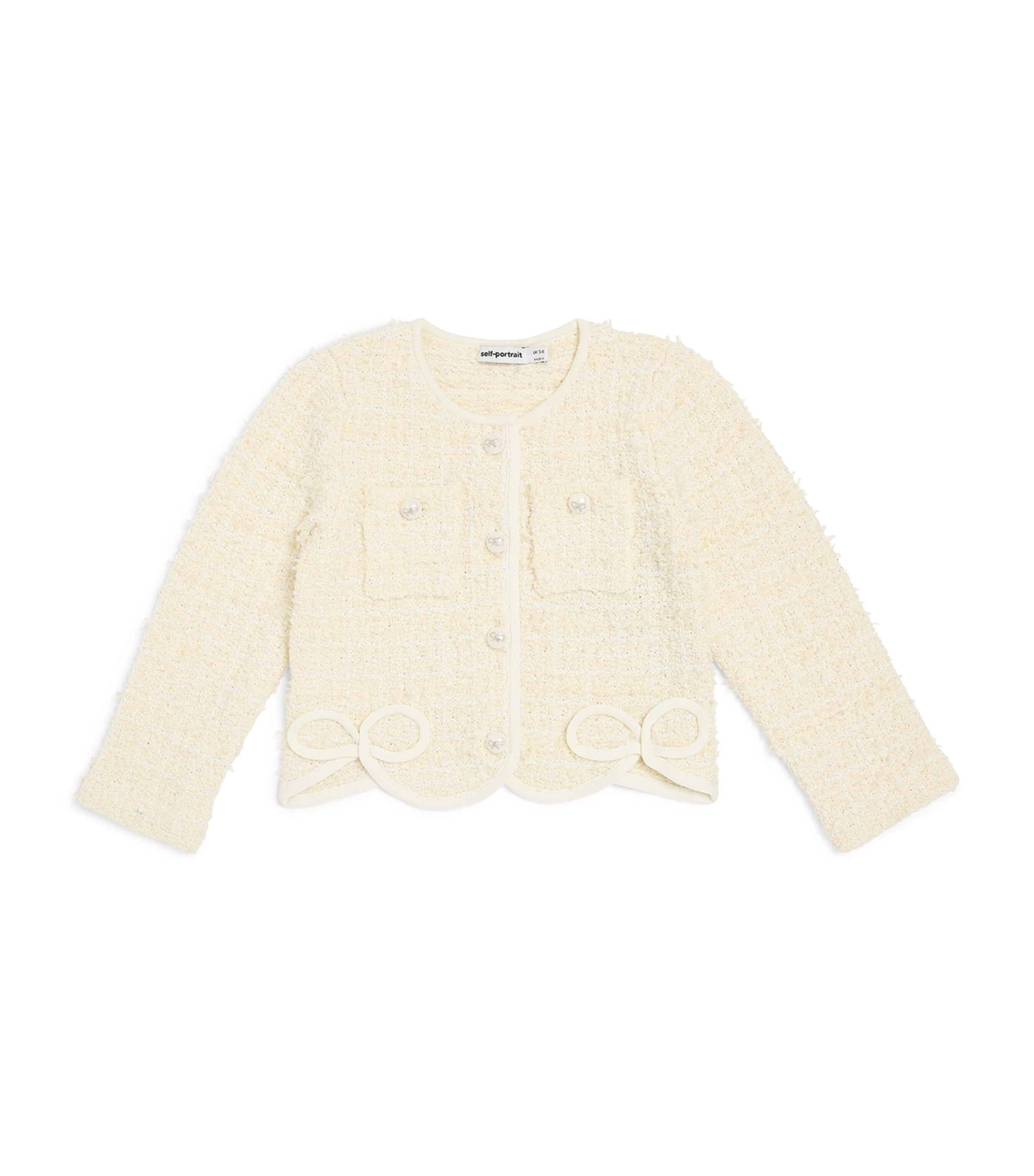 Self-Portrait Kids Tweed Sequinned Cardigan (3-12 Years)
